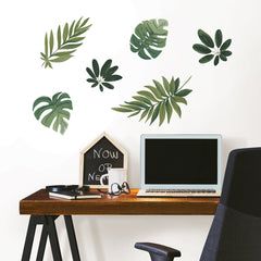 Havana Leaves Wall Decals in a room setting