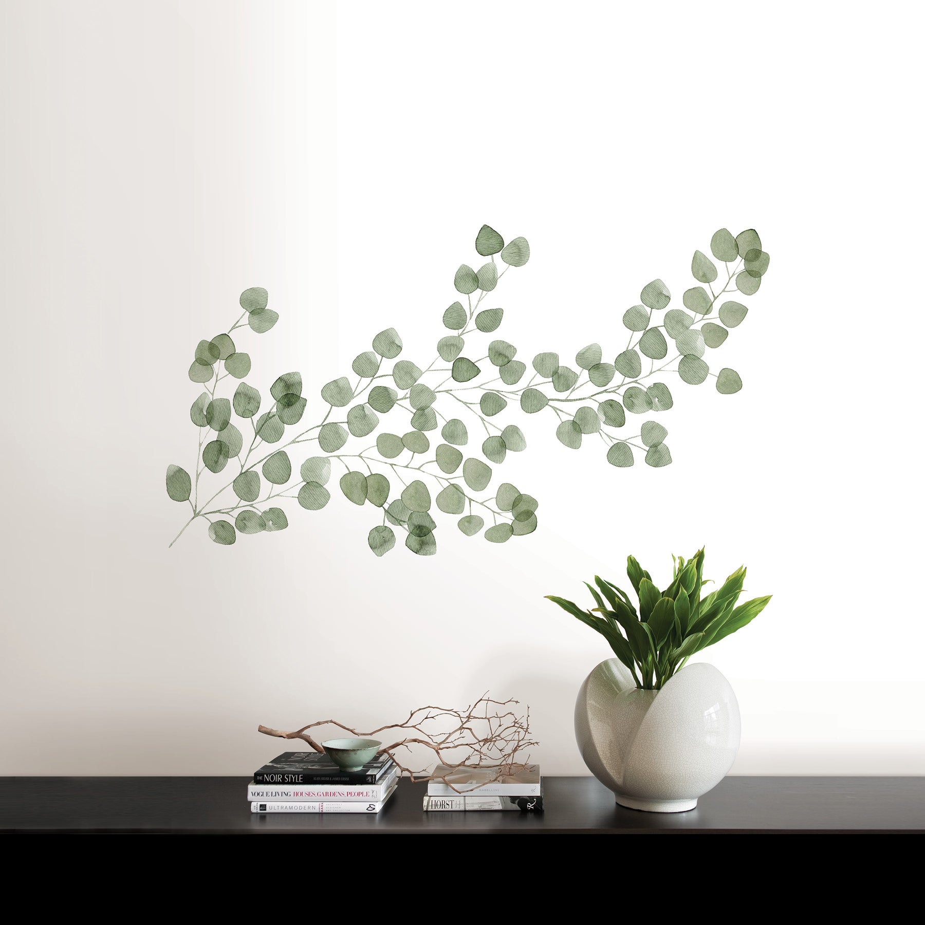Eucalyptus Wall Decals in a room setting