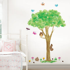 The Friendly Forest Wall Decals in a room setting