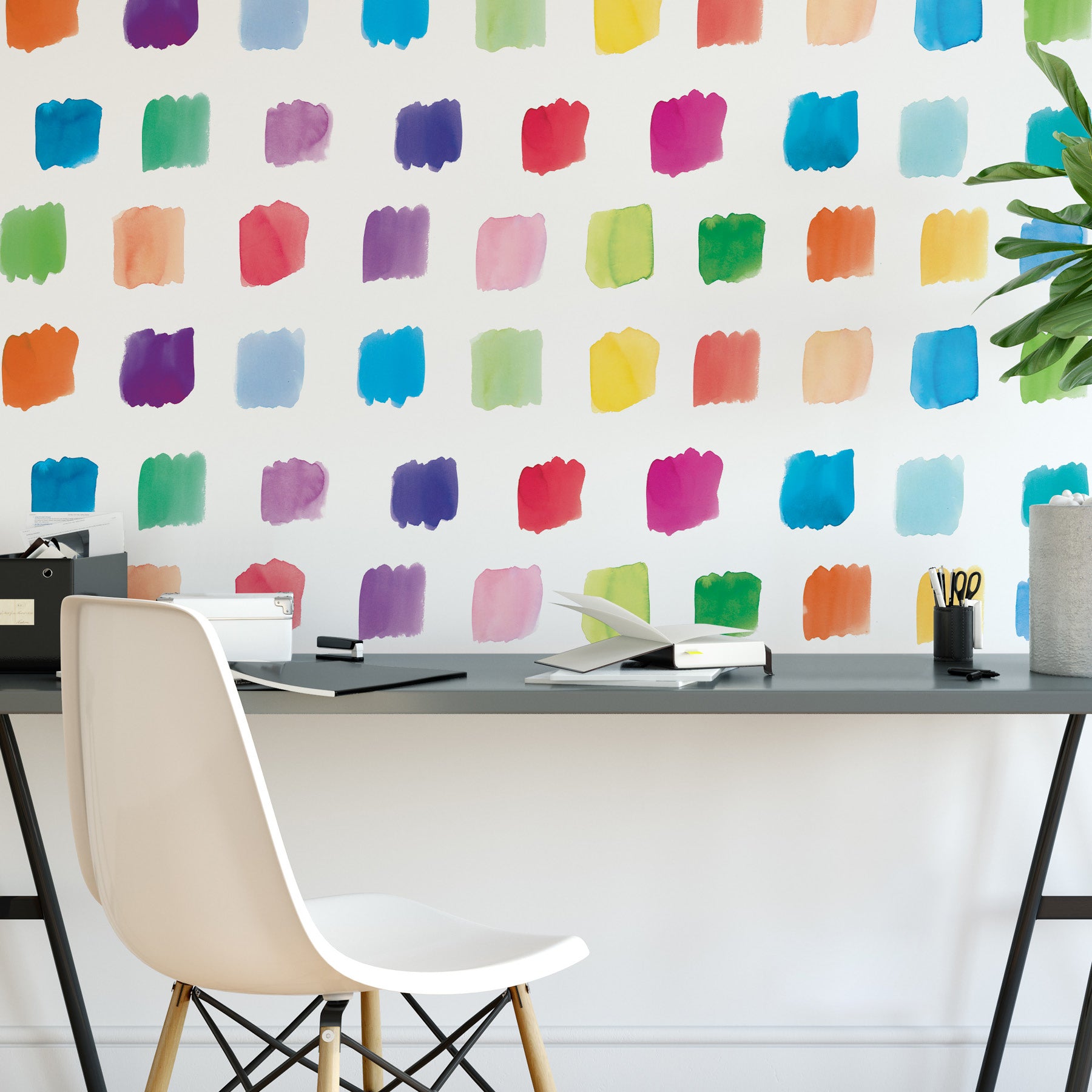 Swatches Wall Decals in a room setting