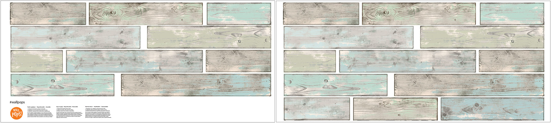 Seaside Wall Decals pattern close-up