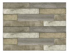 Brown Wood Planks Wall Art Kit Wall Decals by WallPops