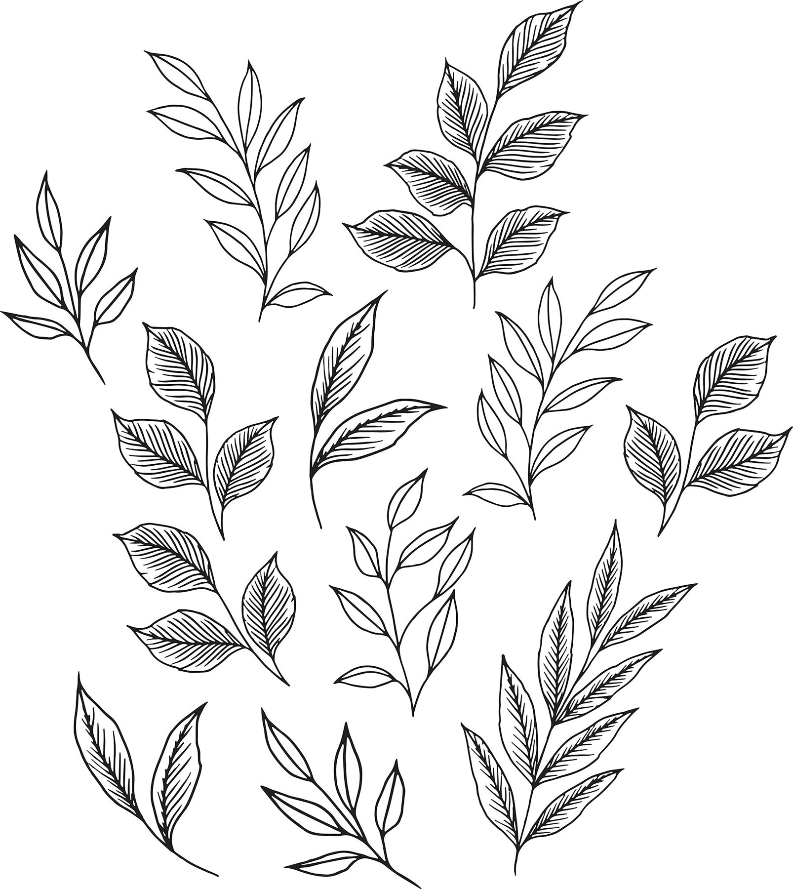 Brushwood Leaves Wall Decals by WallPops