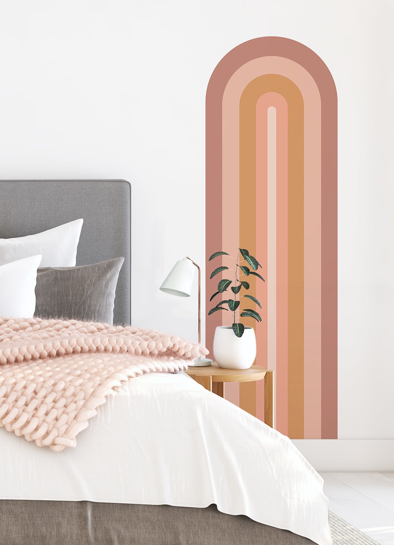 Retro Wall Decals in a room setting