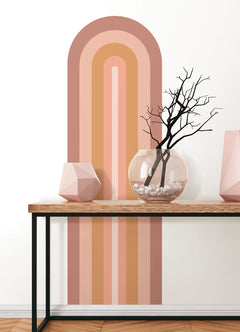 Retro Wall Decals in a room setting