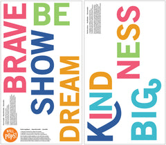 Dream Big Wall Decals pattern close-up