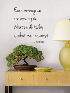 What Matters Wall Decals in a room setting