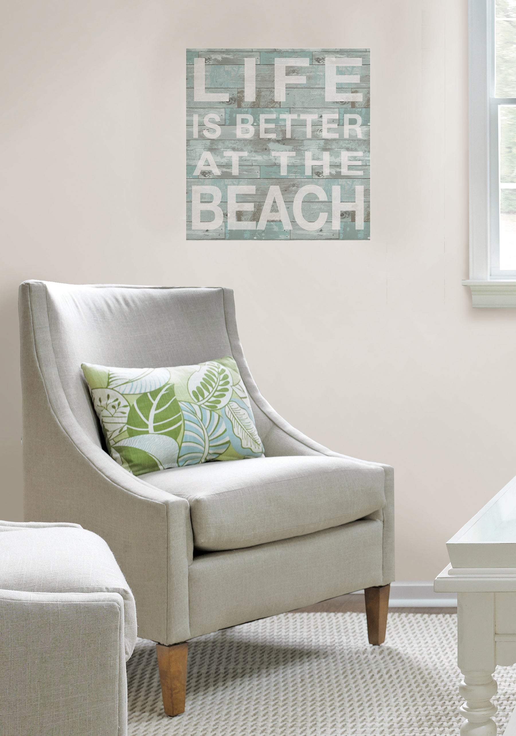 Better at the Beach Wall Decals in a room setting