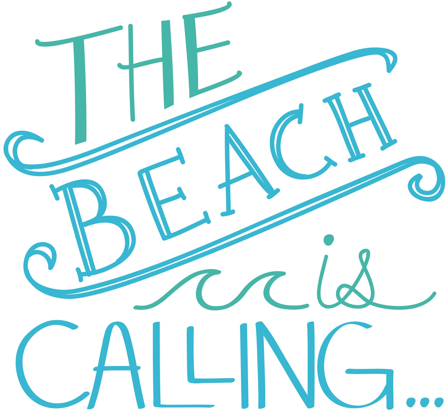 Beach is Calling Wall Quote Wall Decals by WallPops