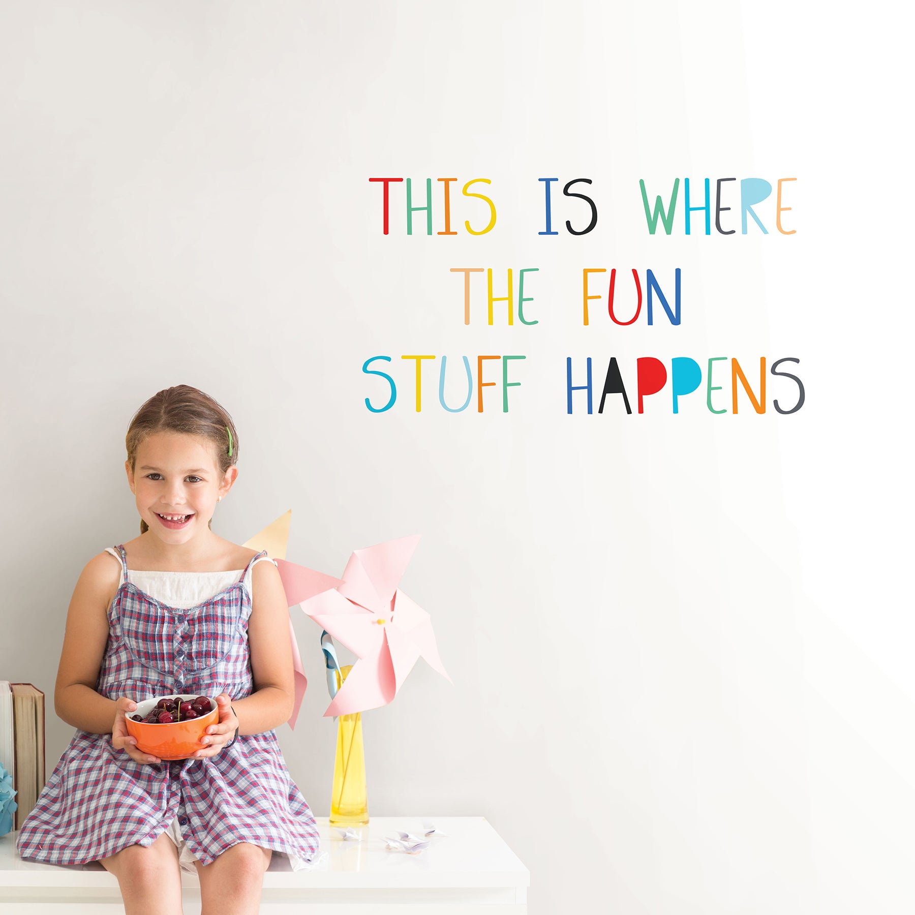 Fun Stuff Wall Decals in a room setting