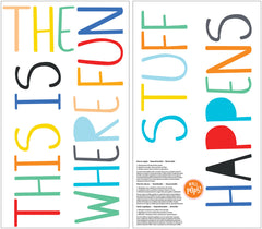Fun Stuff Wall Decals pattern close-up