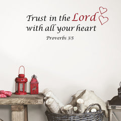 Trust Wall Decals in a room setting