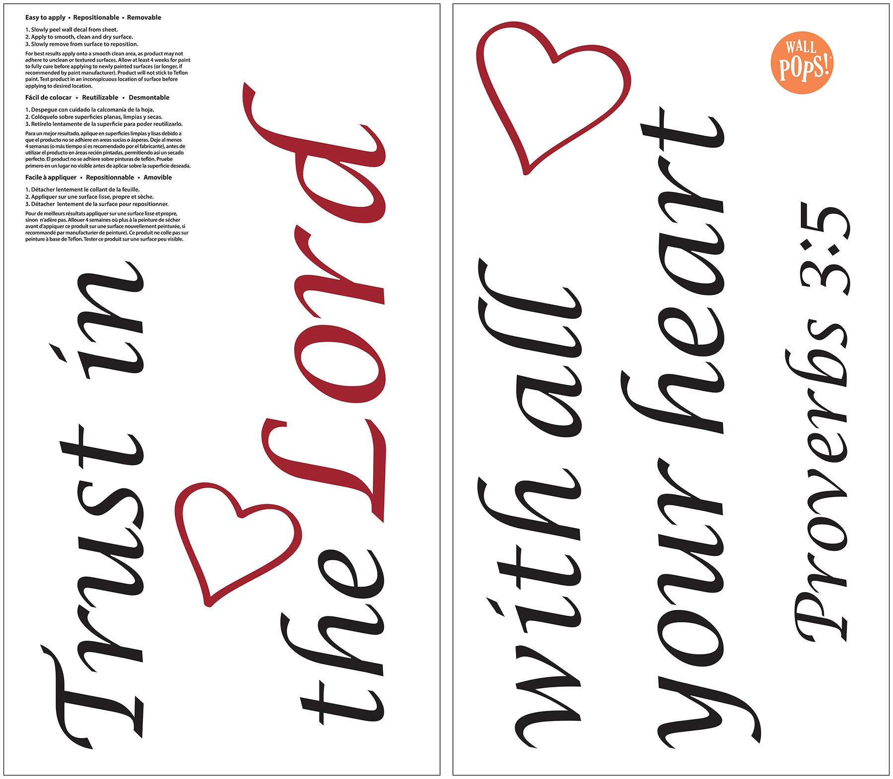 Trust Wall Decals - panels