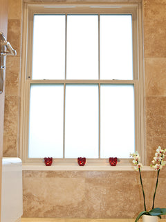 Sand Window Film in a room setting