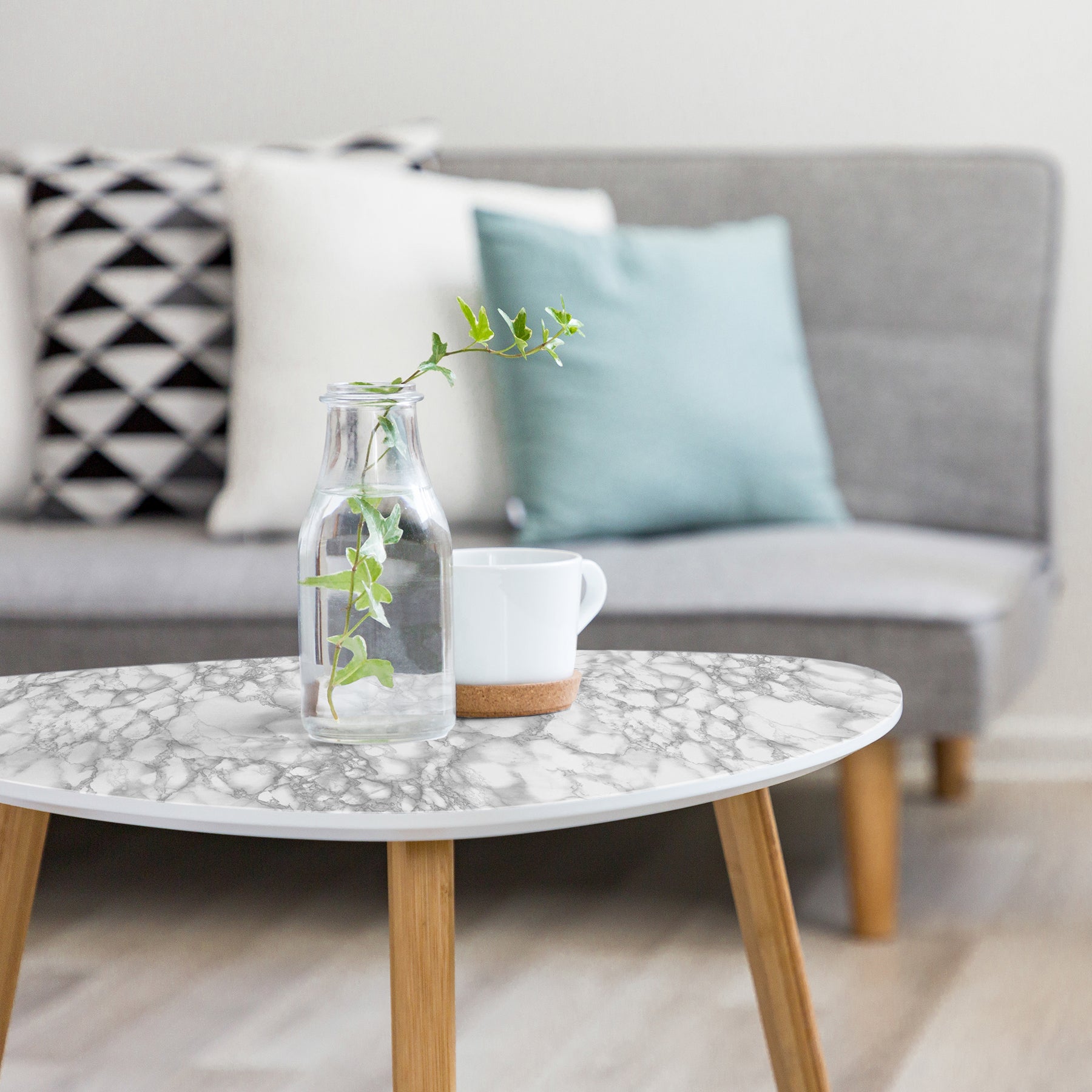 Carrara Wall Decals in a room setting