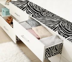 Zebra Adhesive Film in a room setting