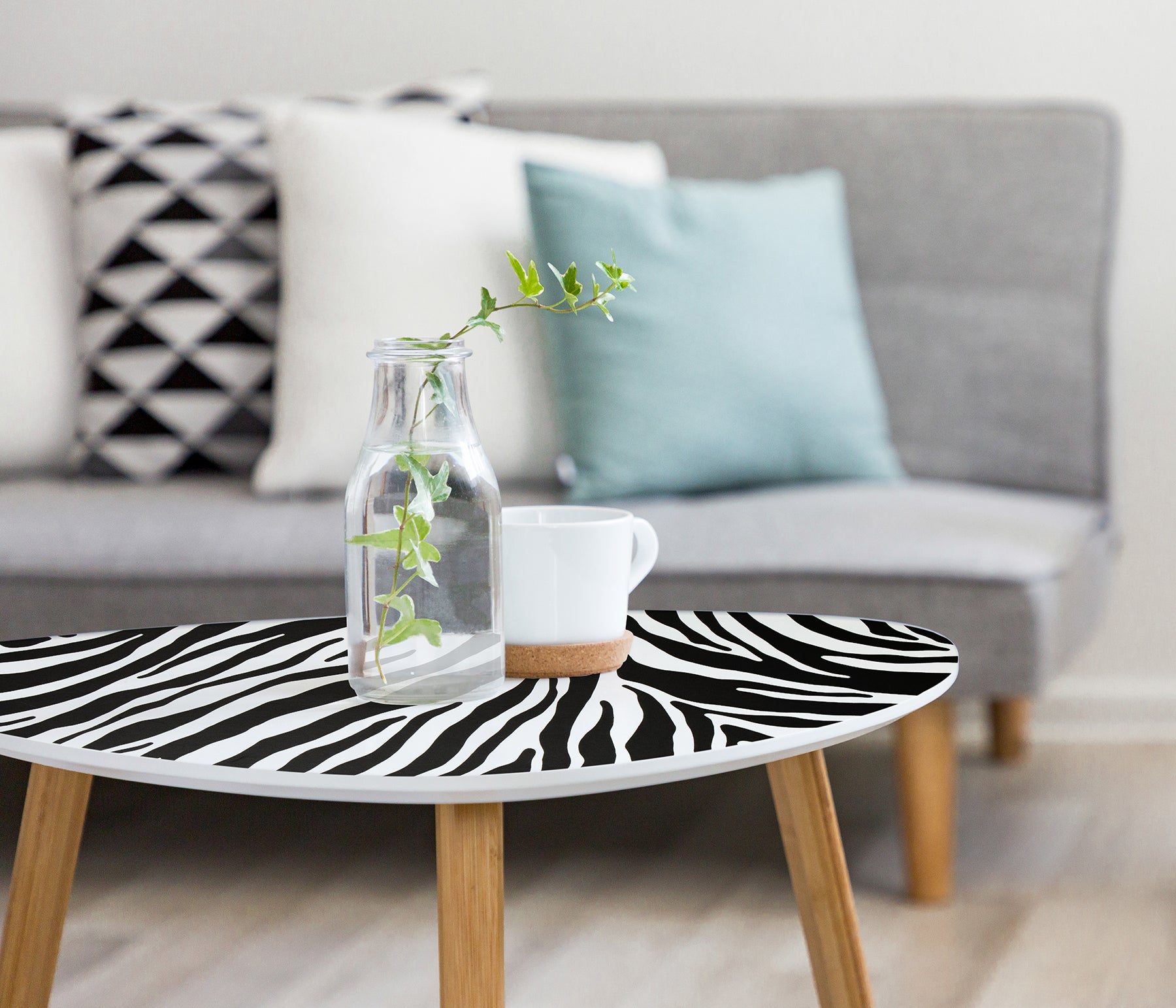 Zebra Adhesive Film in a room setting