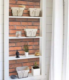 Brick Wall Adhesive Film in a room setting