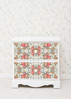 Romance Floral Adhesive Film in a room setting
