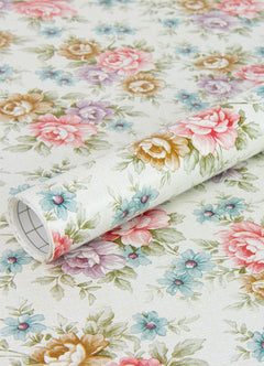 Romance Floral Adhesive Film pattern close-up