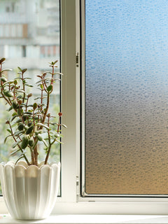Waterdrop Window Film in a room setting