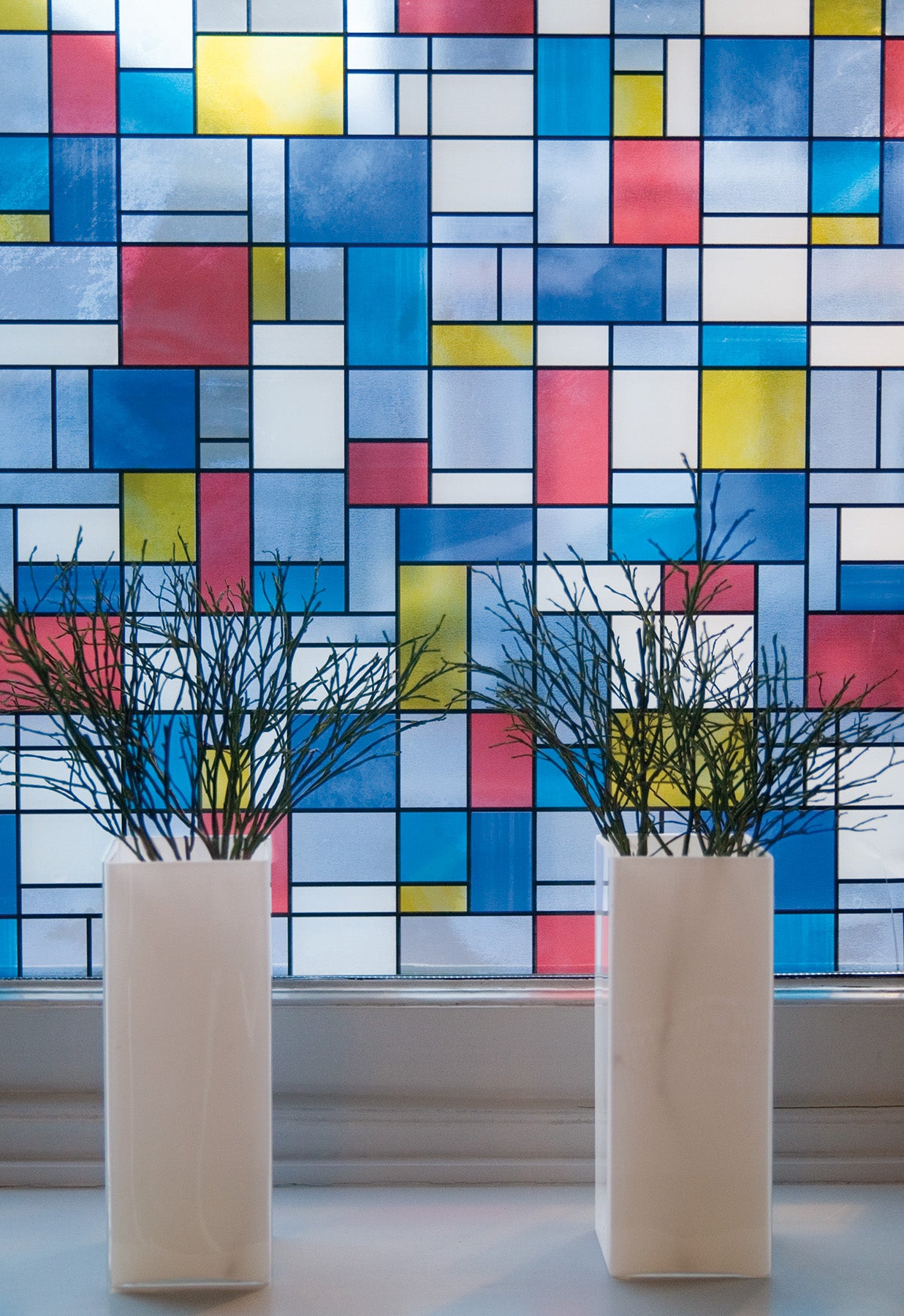 Mondrian Window Film in a room setting