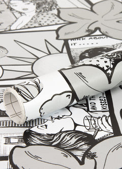 Comic Adhesive Film pattern close-up