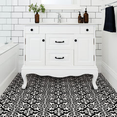 Gothic Floor Tiles in a room setting