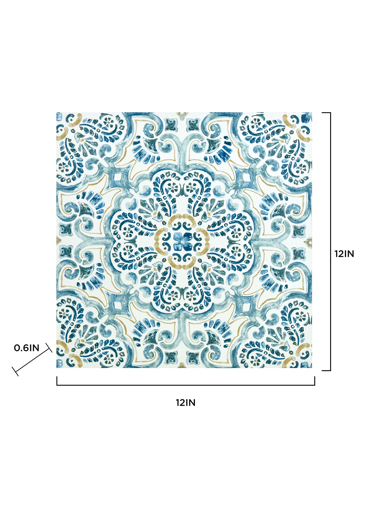 Fontaine Floor Tiles pattern close-up