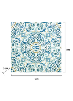 Fontaine Floor Tiles pattern close-up