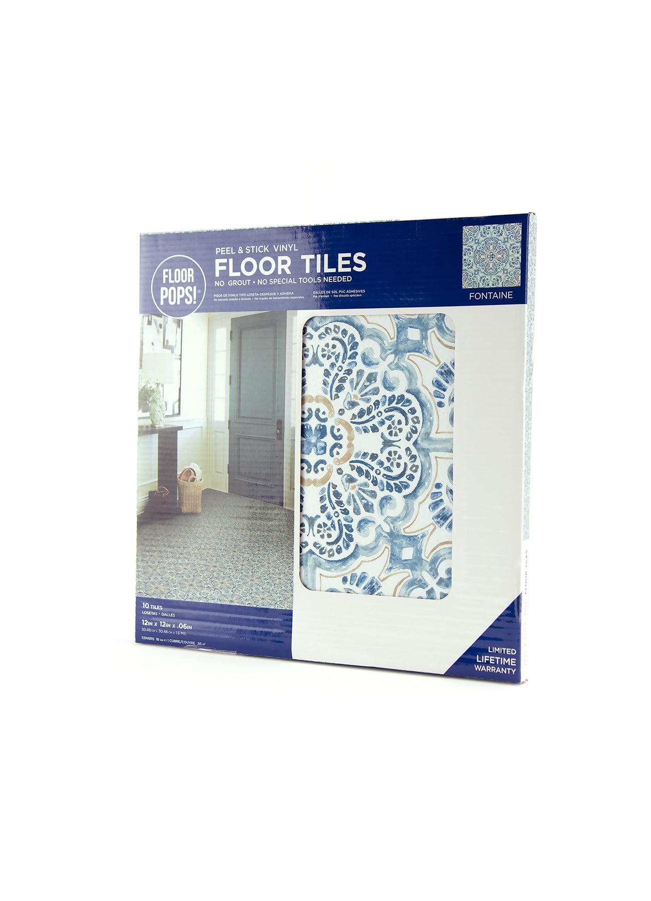 Fontaine Floor Tiles - packaging