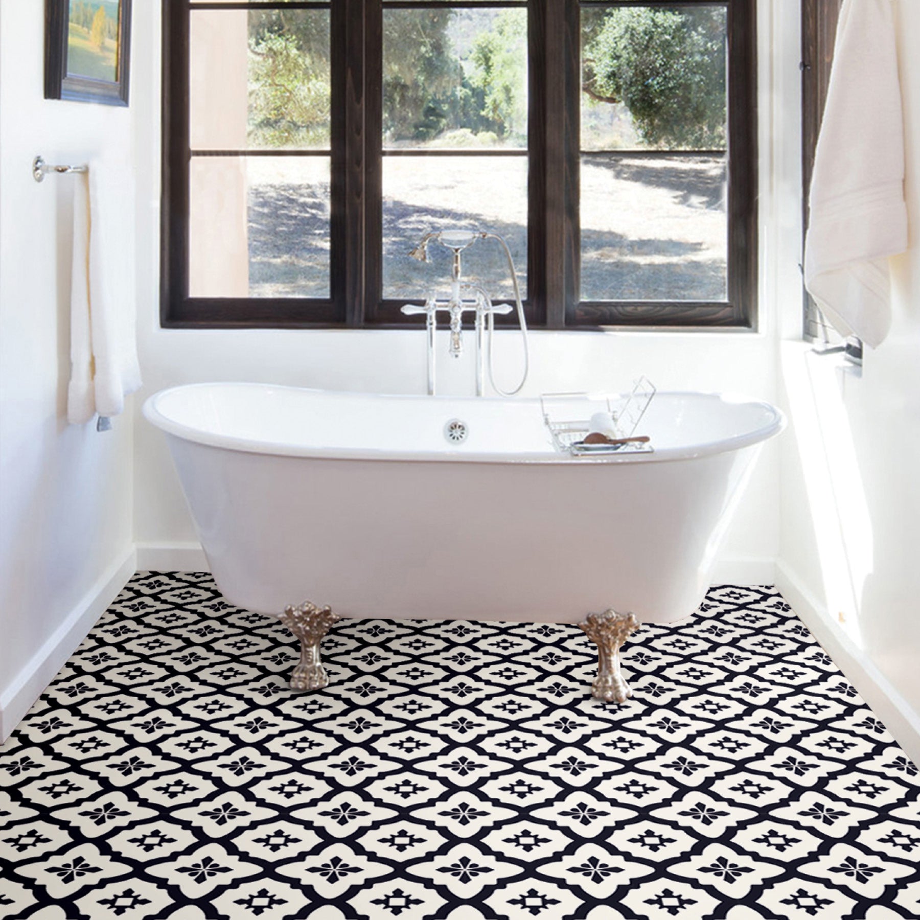 Comet Floor Tiles in a room setting