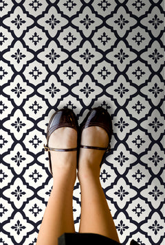 Comet Floor Tiles in a room setting