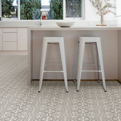 Medina Floor Tiles in a room setting