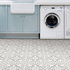 Medina Floor Tiles in a room setting