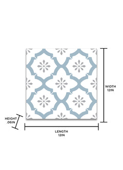 Alfama Floor Tiles - dimensions