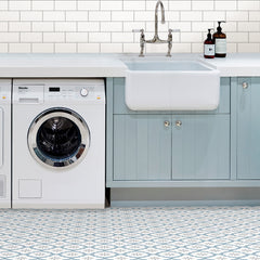 Alfama Floor Tiles in a room setting