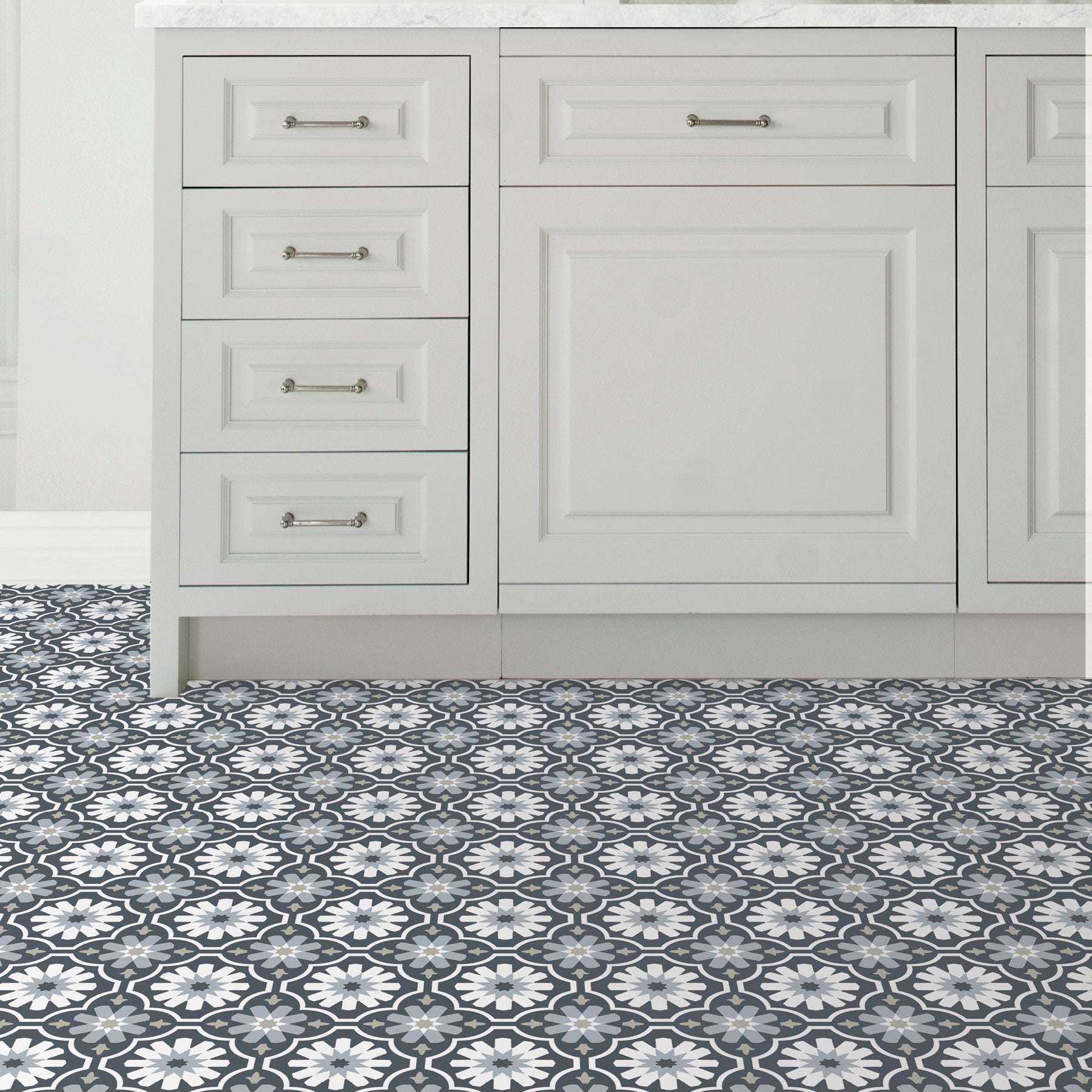 Sevilla Floor Tiles in a room setting