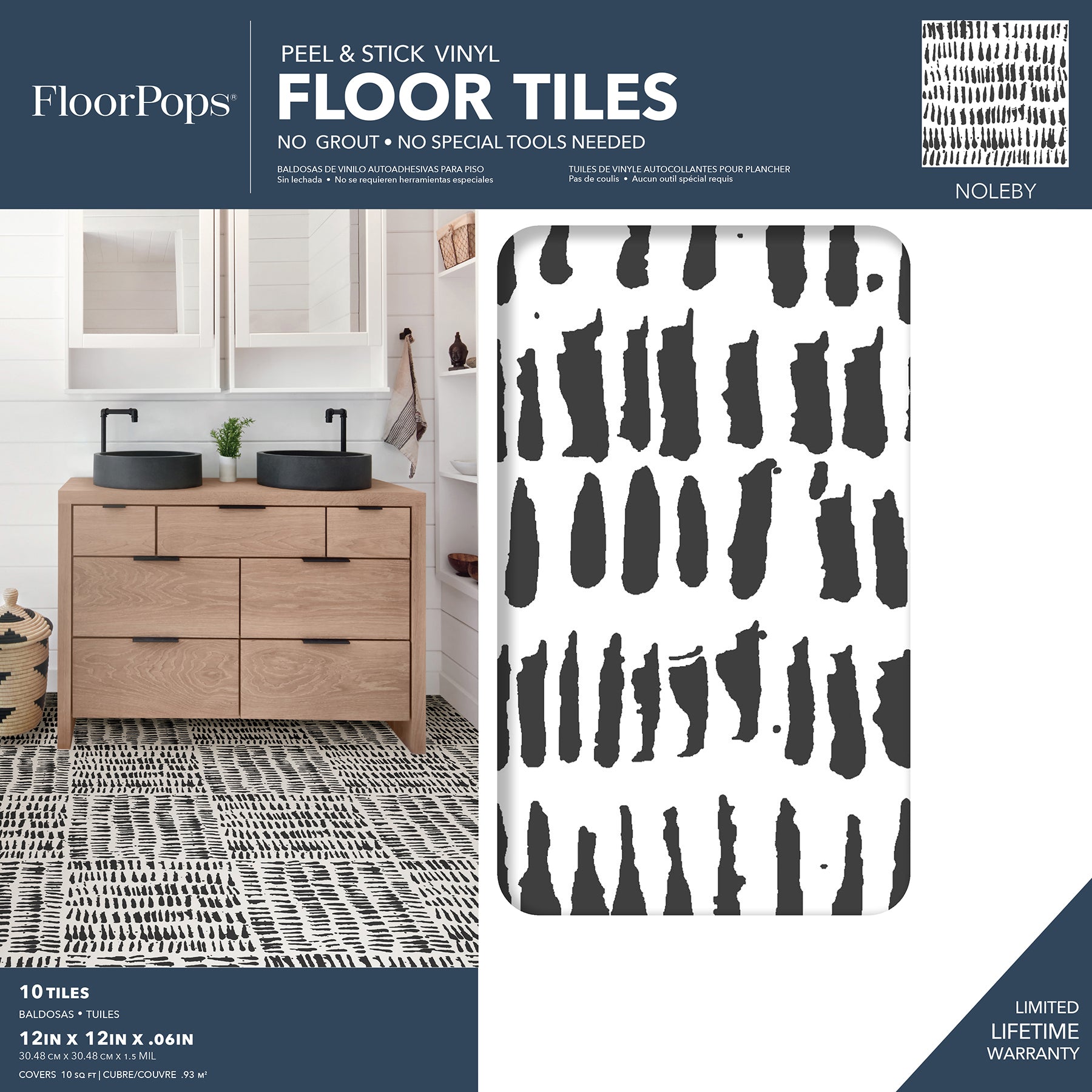 Noleby Floor Tiles - packaging