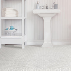 Lattice Floor Tiles in a room setting