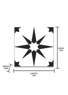 Altair Floor Tiles - dimensions