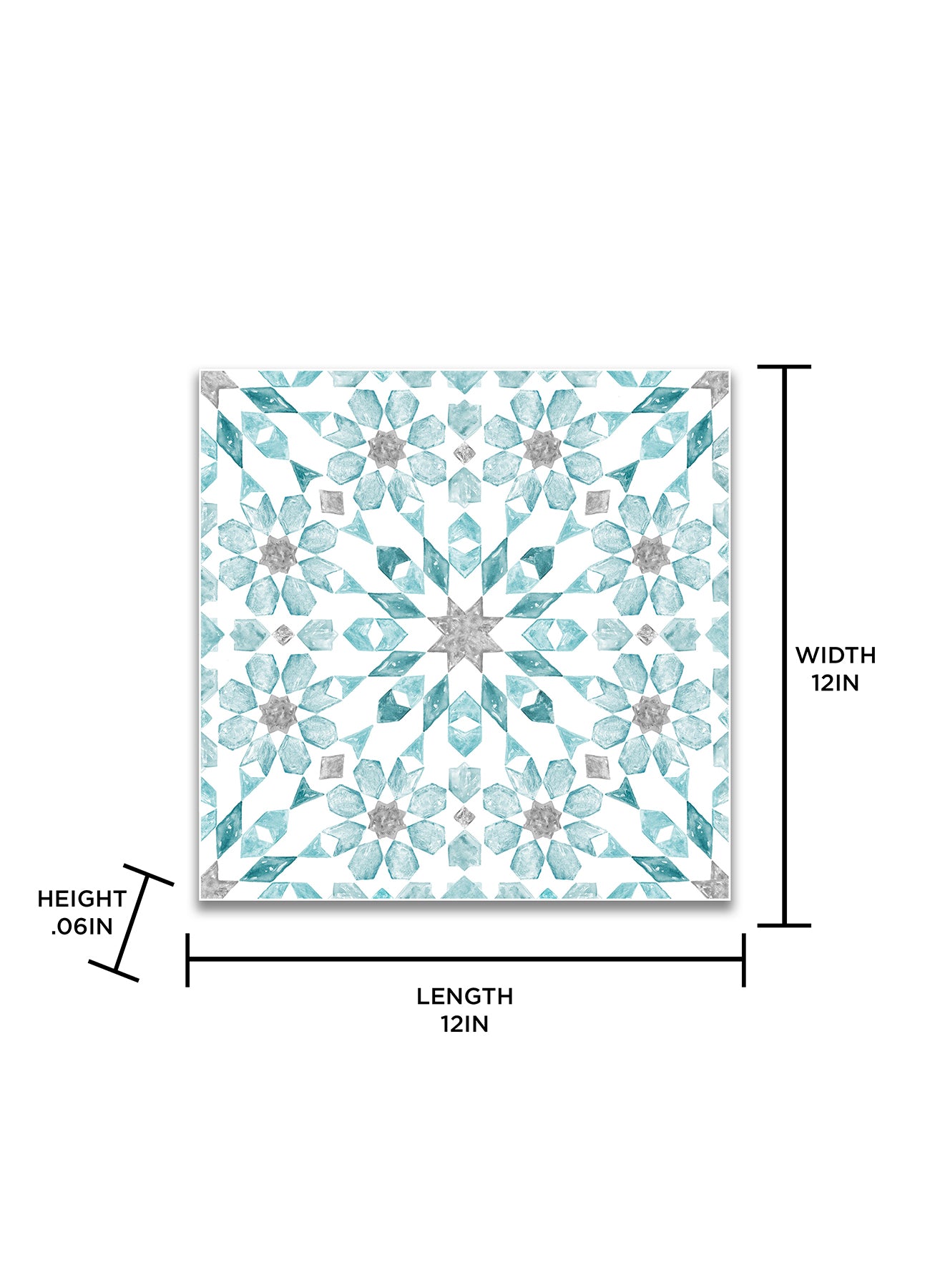 Radiance Floor Tiles - dimensions