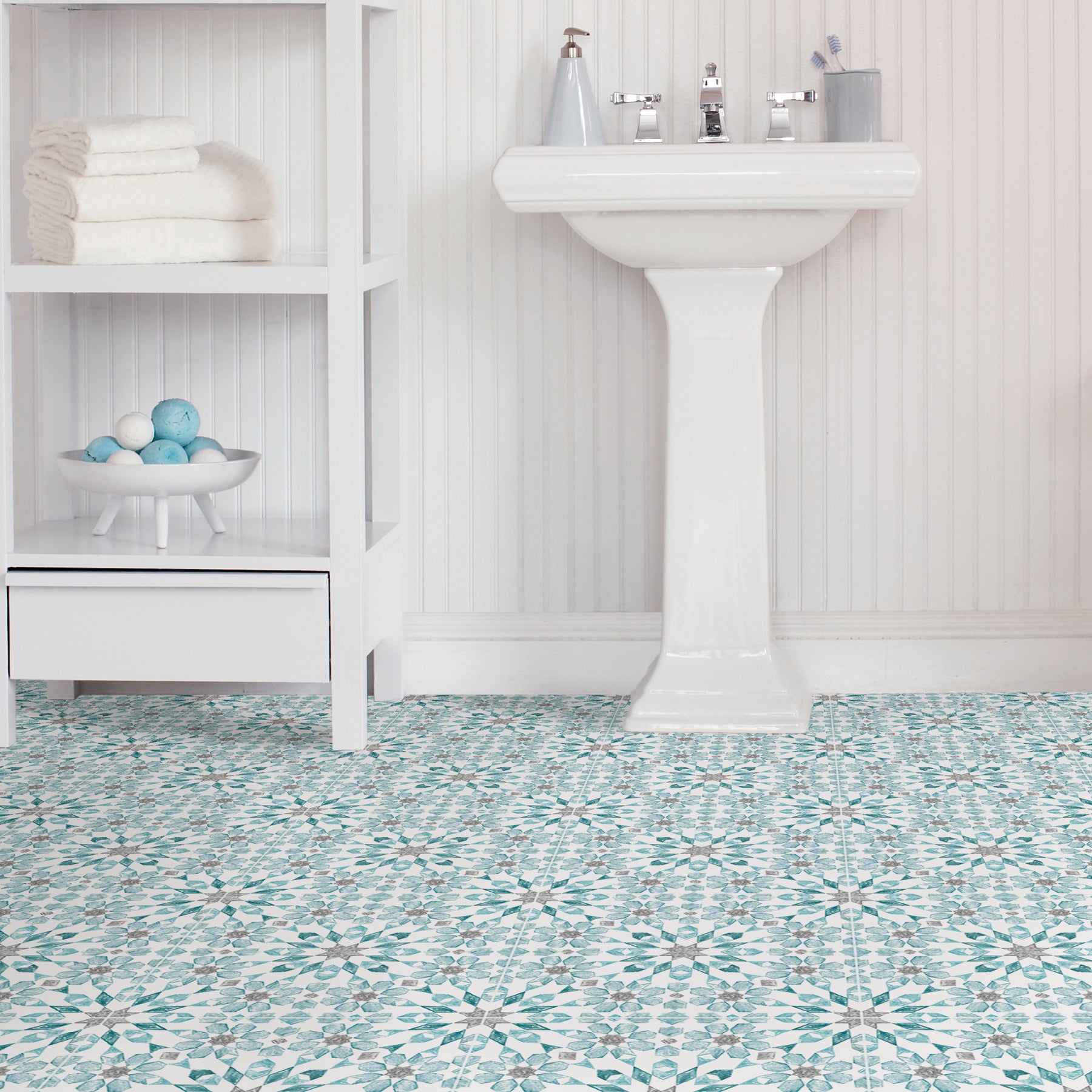 Radiance Floor Tiles in a room setting
