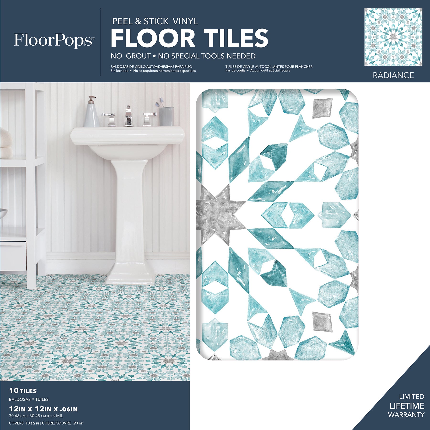 Radiance Floor Tiles - packaging
