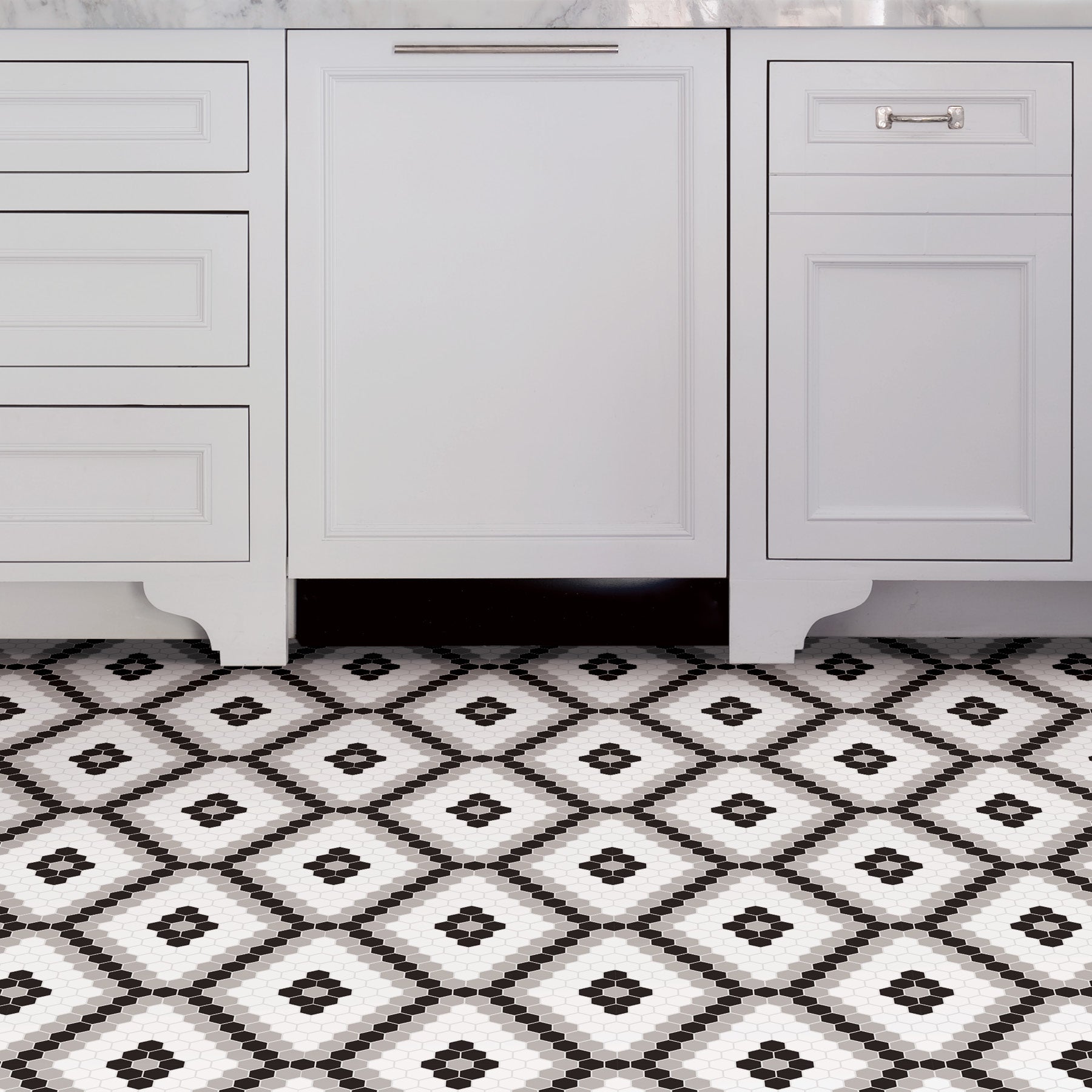 Leyton Floor Tiles in a room setting