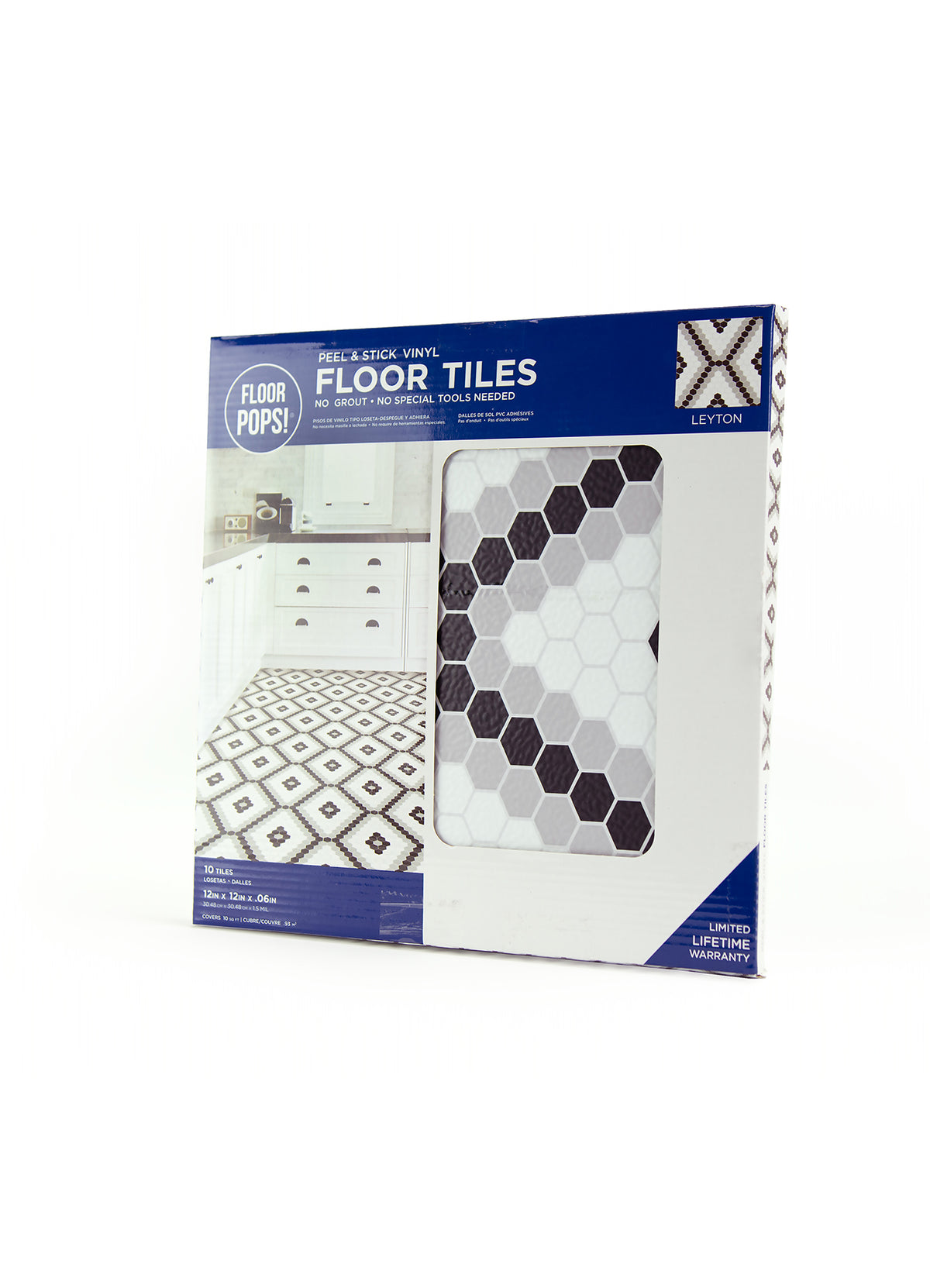 Leyton Floor Tiles - packaging