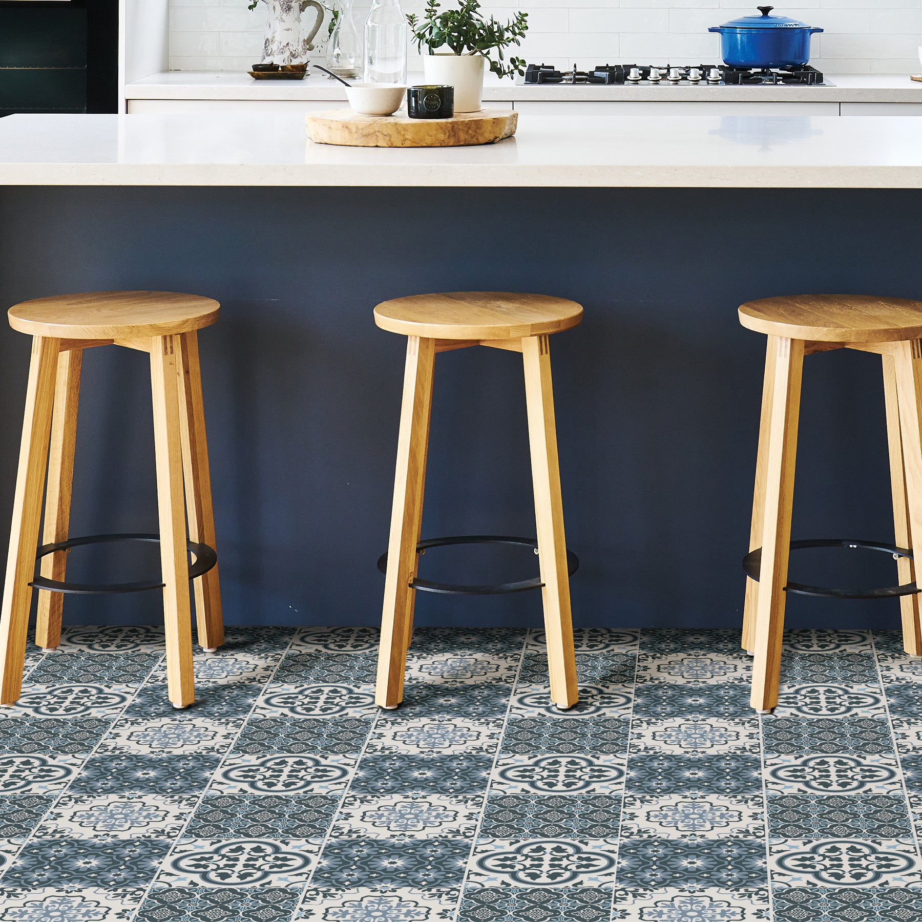 Myriad Floor Tiles in a room setting