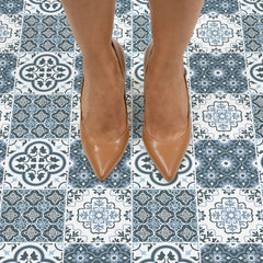 Myriad Floor Tiles in a room setting
