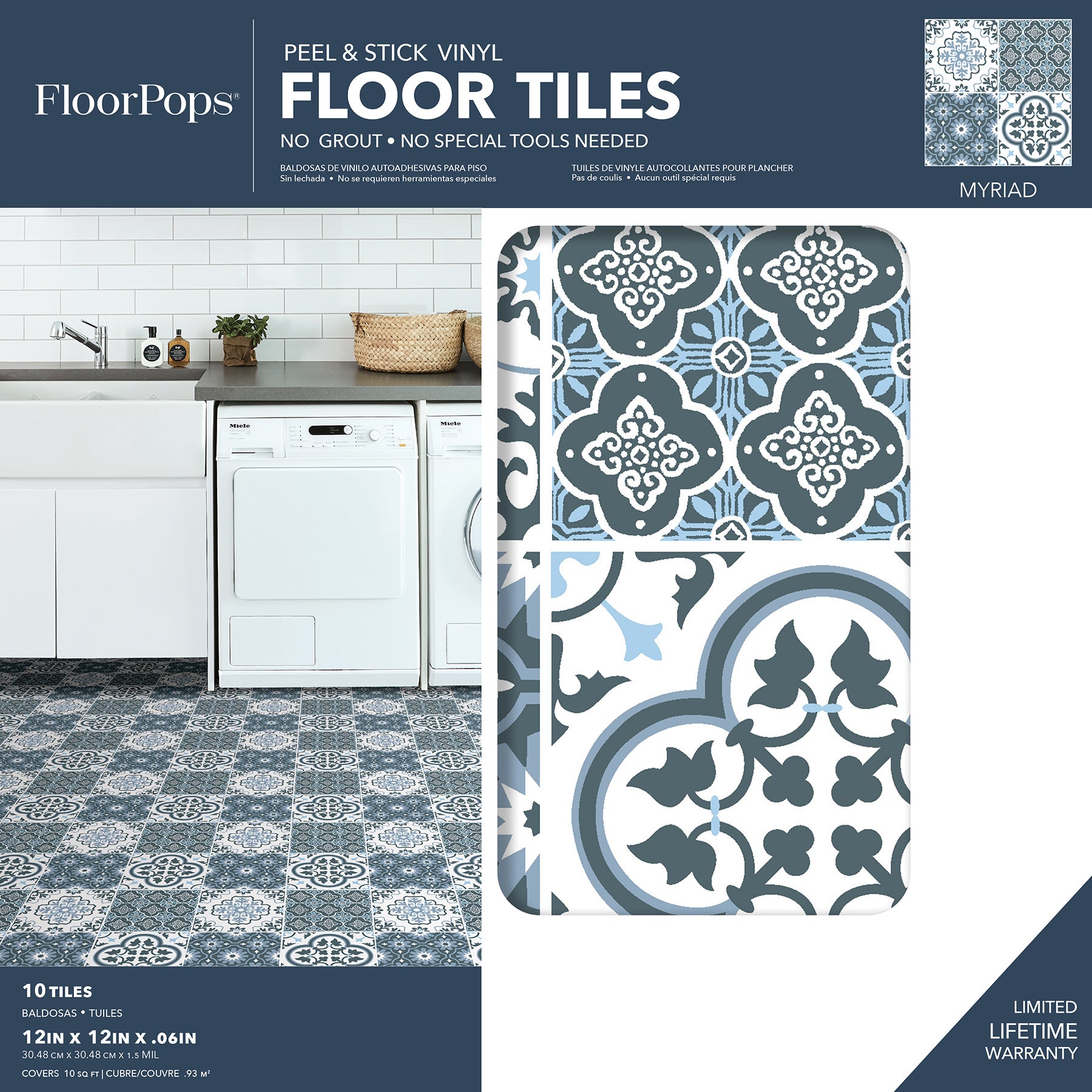 Myriad Floor Tiles - packaging