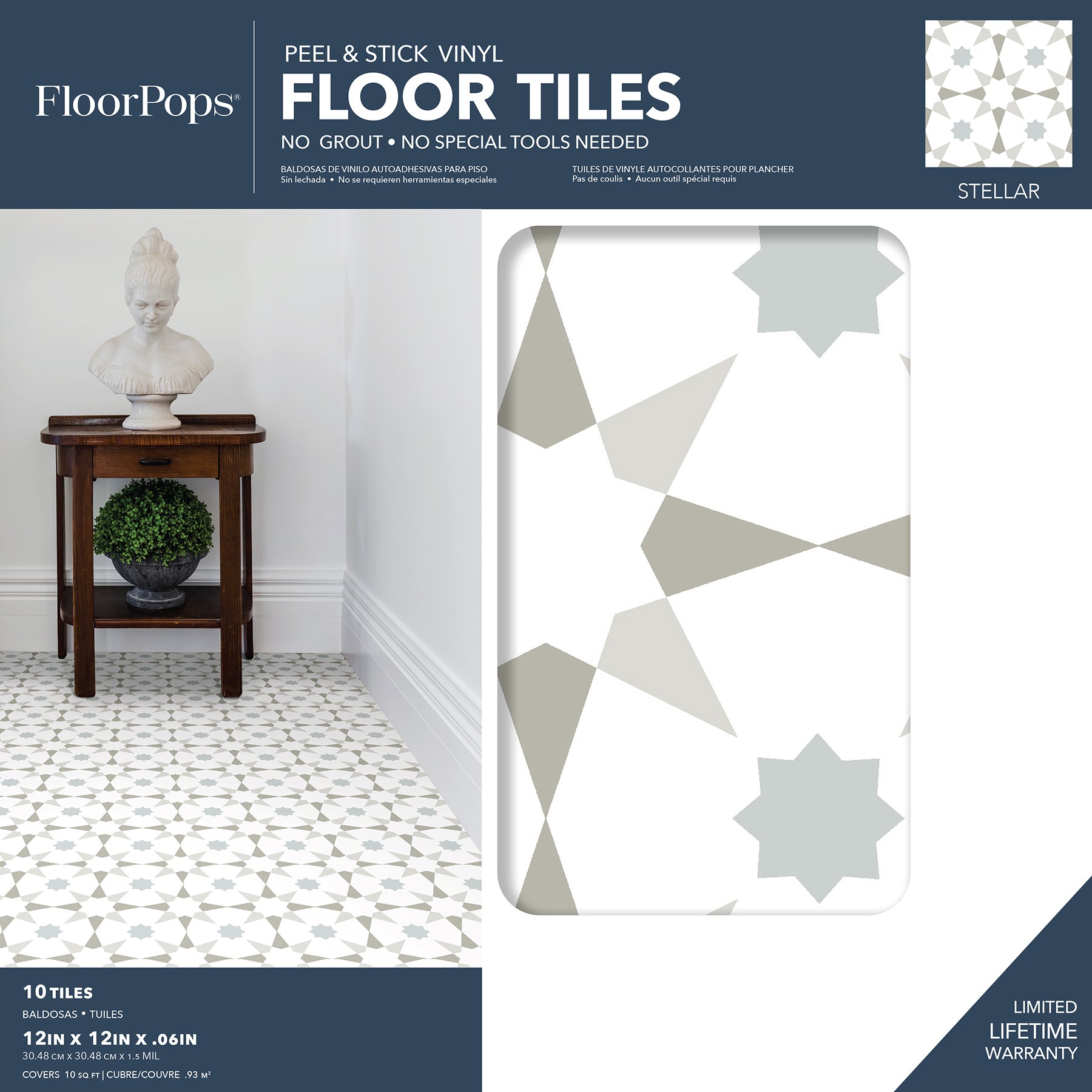 Stellar Floor Tiles - packaging